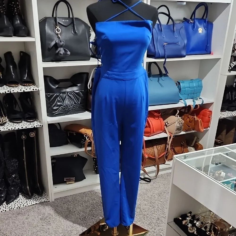 Superdown Royal Blue Jumpsuit